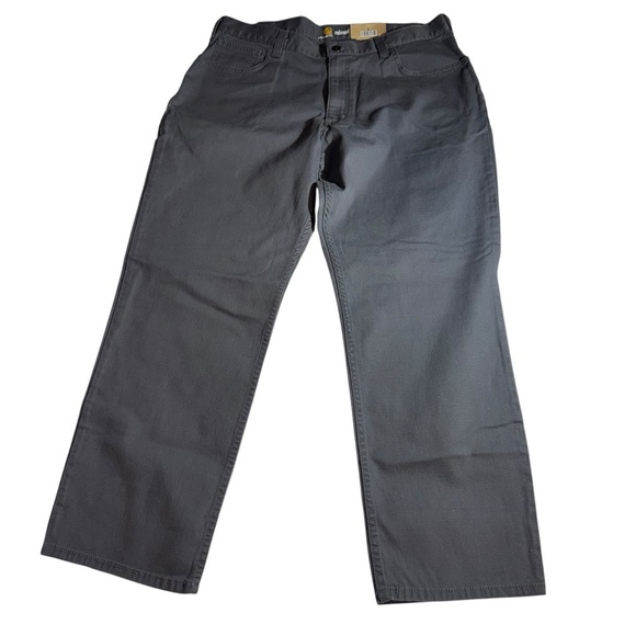 Carhartt Rugged Flex Rigby 5 Pocket Cargo Jean Size 38x30 Relaxed Fit Gray New - Picture 2 of 13